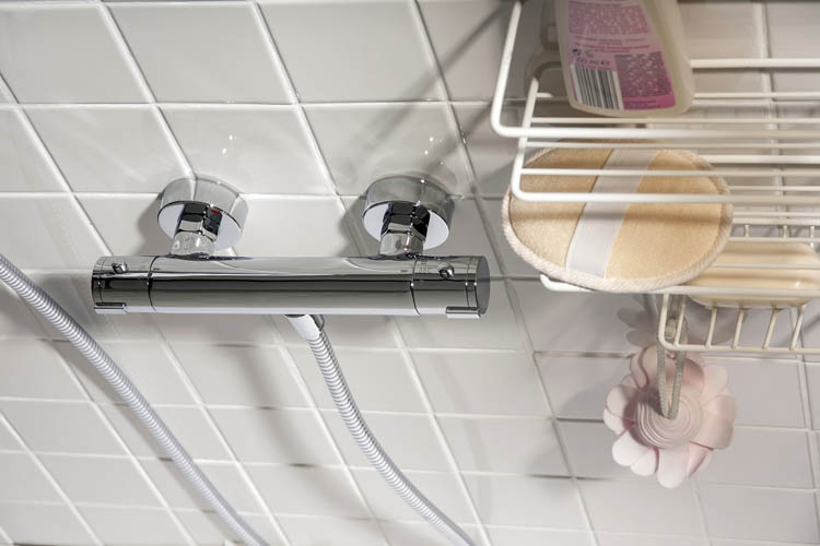 Douchekraan Levi thermostatisch chroom