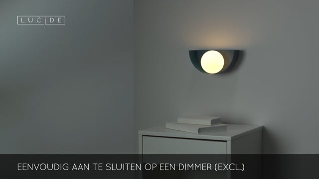 Lucide BENNI - Applique murale - 1xG9 - Bleu Pastel