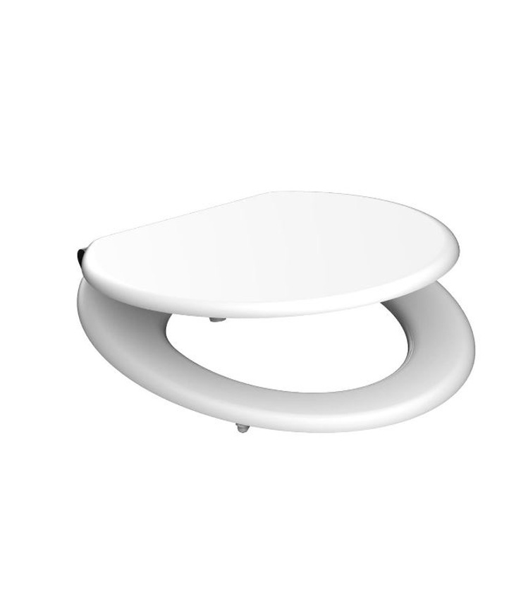 Siège de WC softclose blanc mat