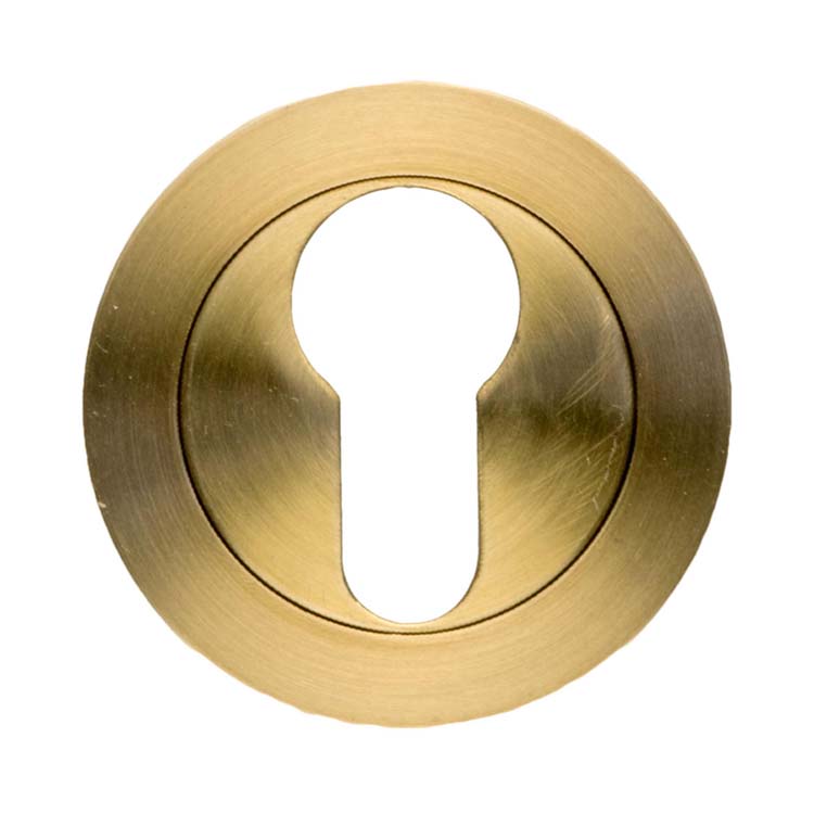 Plaque cylindre pro rond rosace tournante cuivre mat