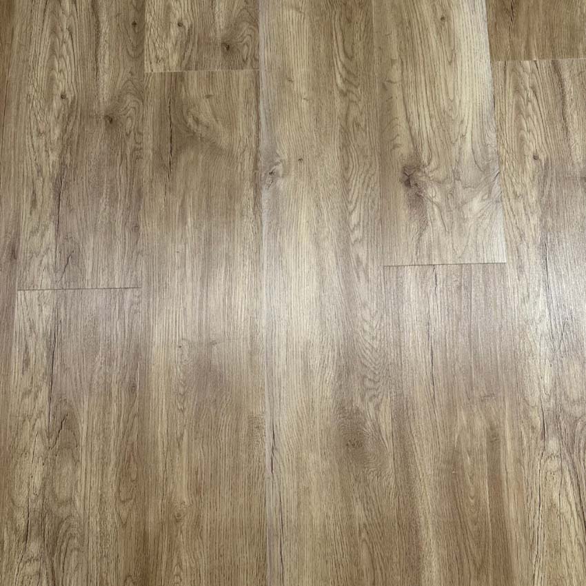 Vinyl vloer Puglia plank 5mm eik bruin 122x18cm met ondervloer