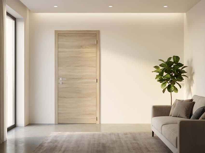 Complete binnendeur S69 Authentic Oak 201,5x63cm honingraat omkeerbaar + deurkast 16,5cm