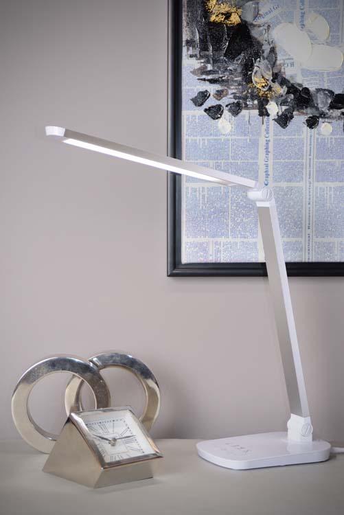 Bureaulamp - LED Dim to warm - 1x8W 2700K/6000K - Wit