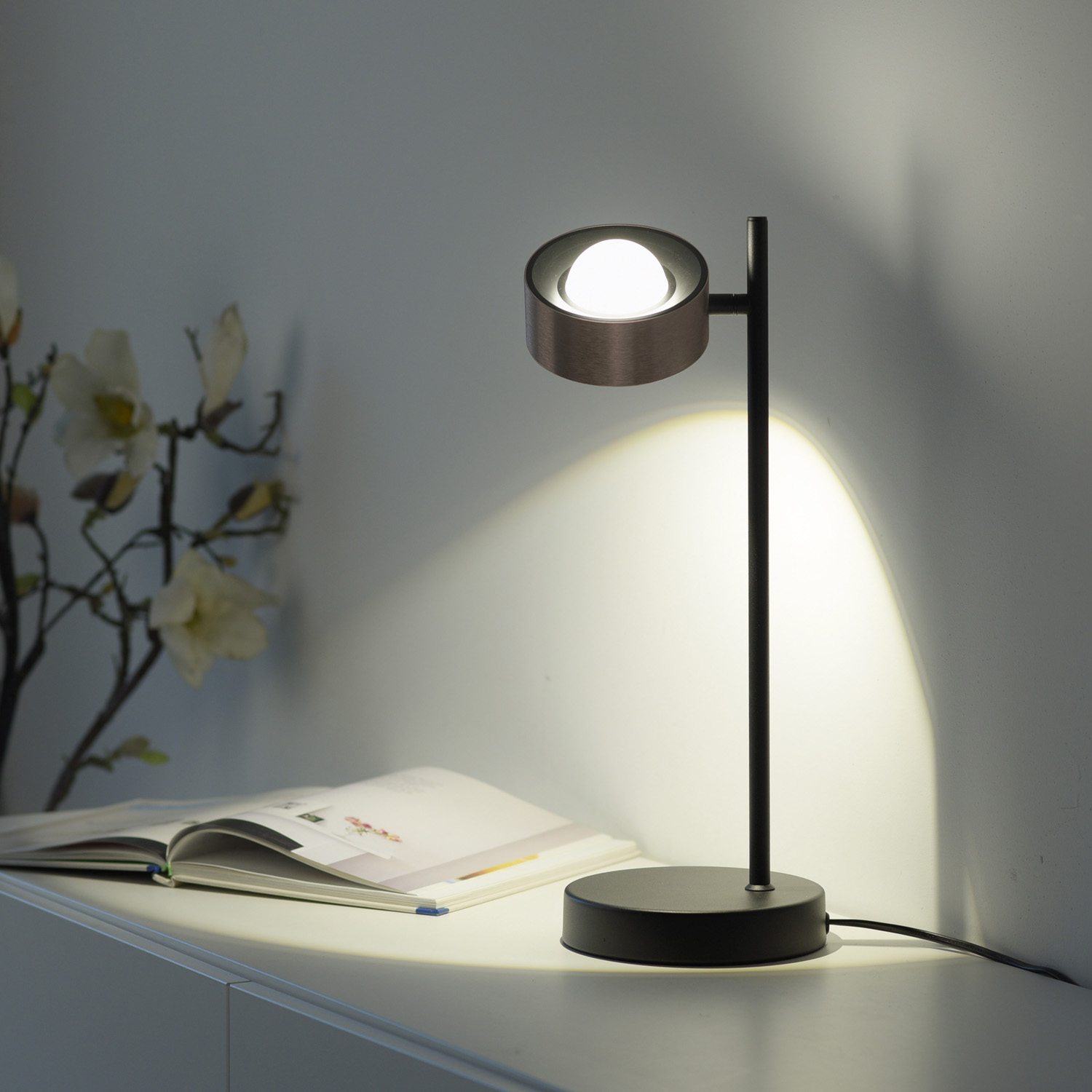 Lampe de table - brun - LED - 8W - 3000K
