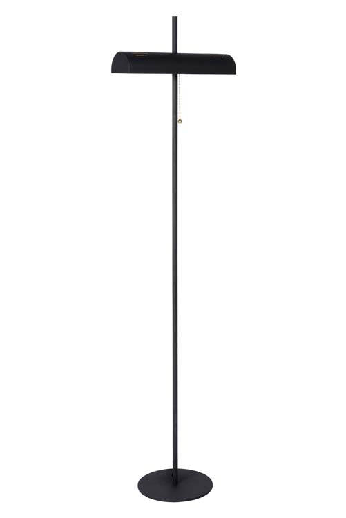 Staande lamp - zwart - H140cm - 2xE27 - 40W