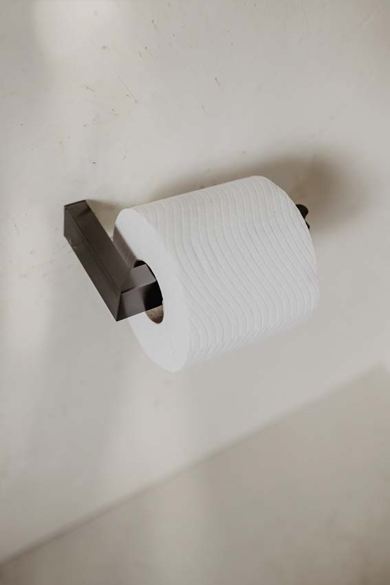 Toiletrolhouder Zack Linea grafiet open