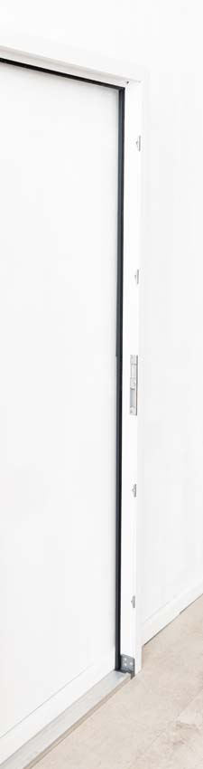 Porte extérieure Lumeo PVC vitrage mat blanc 1000x2000mm gauche