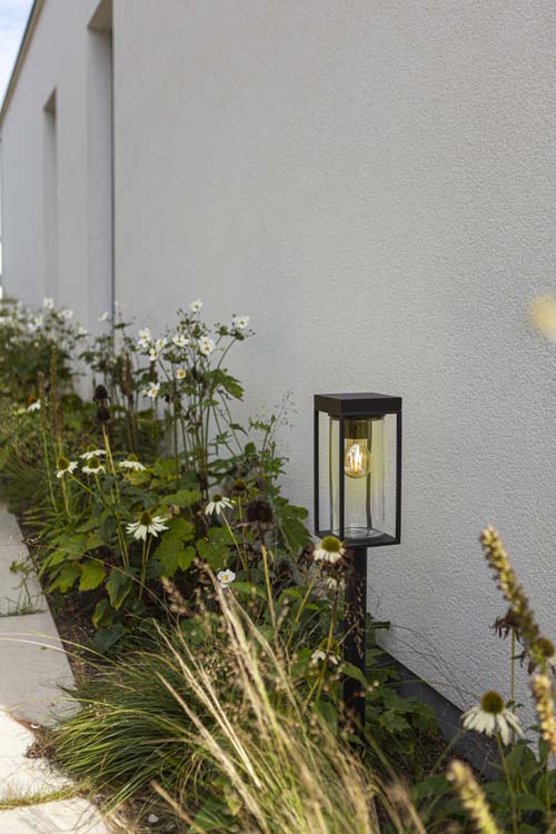Eclairage extérieur lanterne noir solar E27 2W