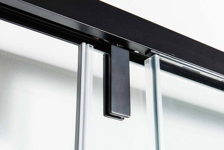 Doucheschuifdeur Ulrich zwart 136-140x200cm