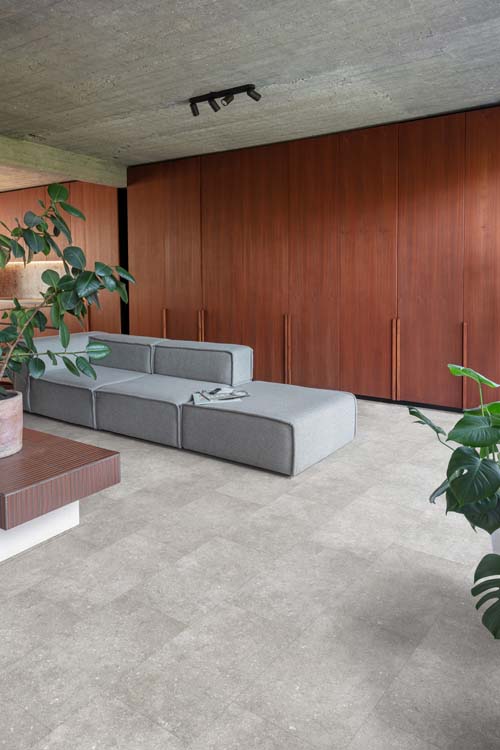 Vinyl vloer Floorify Etna tegel 4mm antraciet 61x30,5cm