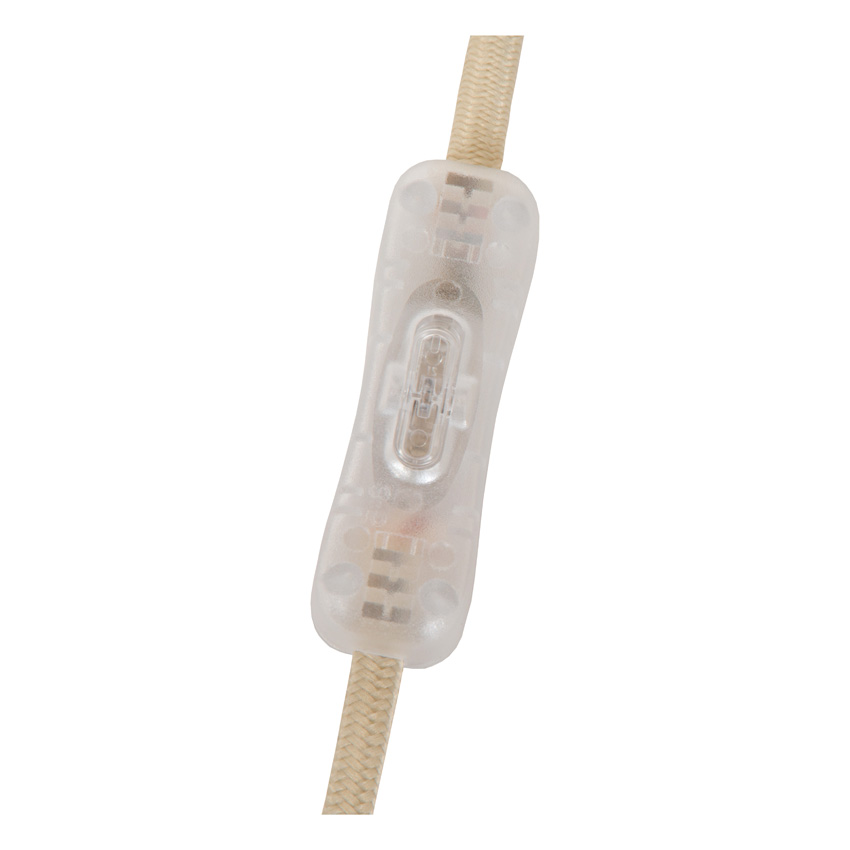 Lucide Vibes Barone - Tafellamp - Ø23cm - 1xE27 - Beige