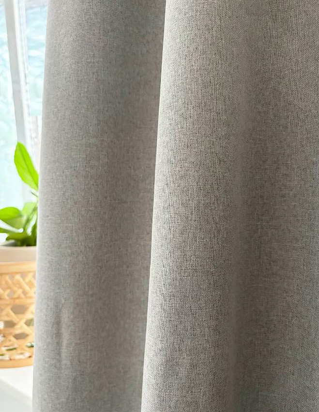 Overgordijn met haken offwhite 140x270cm