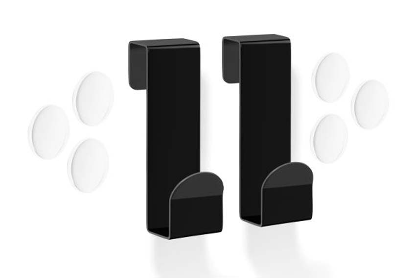 Handdoekhaak Zack Mitor zwart 7,5cm set van 2