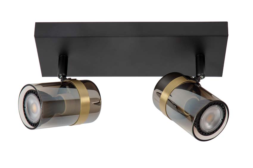 Lucide UPTON - Spot plafond - 2xGU10 - Fumé