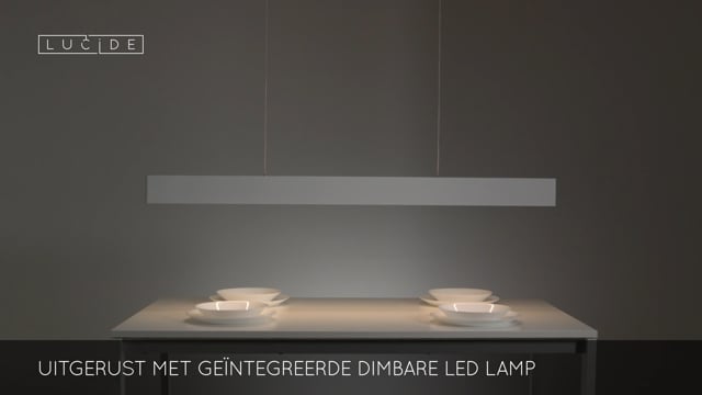 Lucide RAYA LED - Suspension - LED Dim. - 1x36W 2700K - Blanc