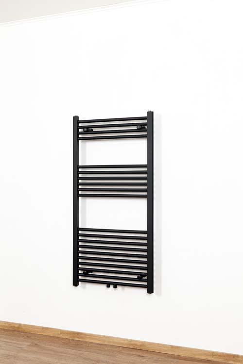 Elektrische radiator Doris zwart 120x60cm enkel incl zwart element