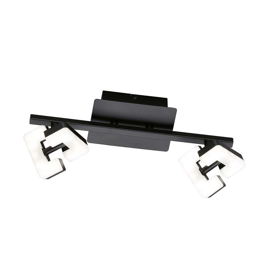 Plafondlamp Yar LED 2x4,5W 3000K L34cm zwart