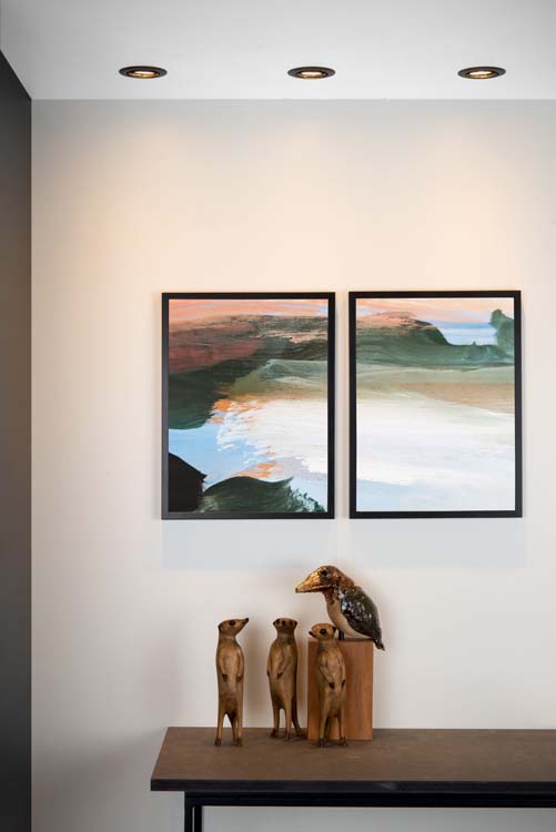 Spot encastré - noir - rond - dimmable - GU10 - 5W - 3000K - set de 3