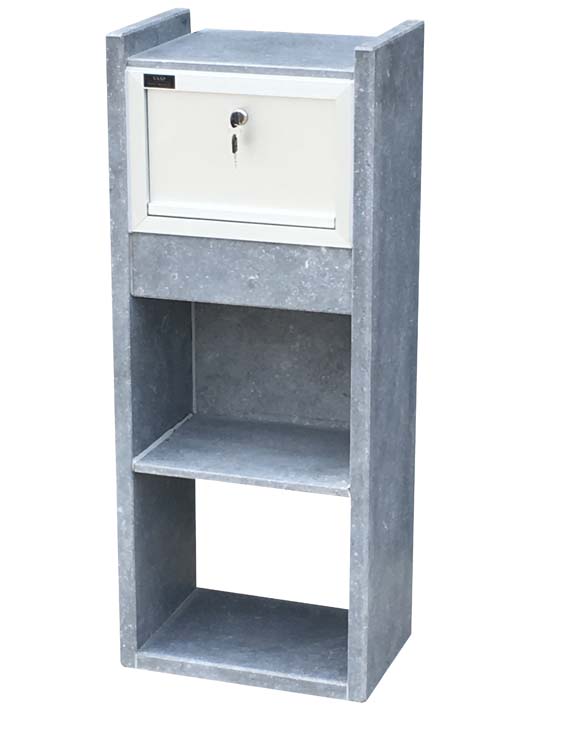 Pakketbrievenbus BB Bertogne wood 32x40x100cm