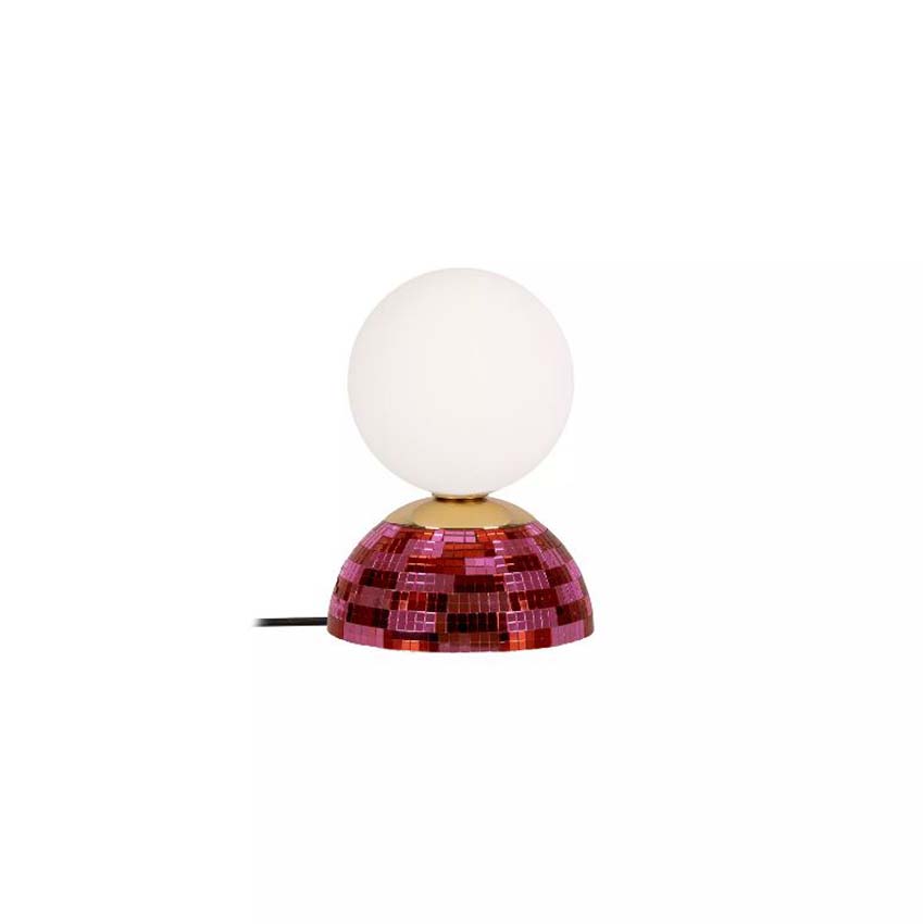 Lucide Essential Glitzer - Tafellamp - Ø14cm - 1xG9 - Roze