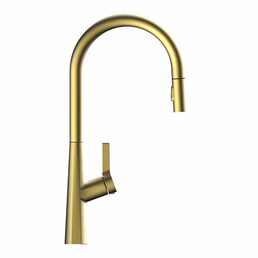 Robinet de cuisine Wasserwerk WK 9 Sphere or mat avec bec extractible