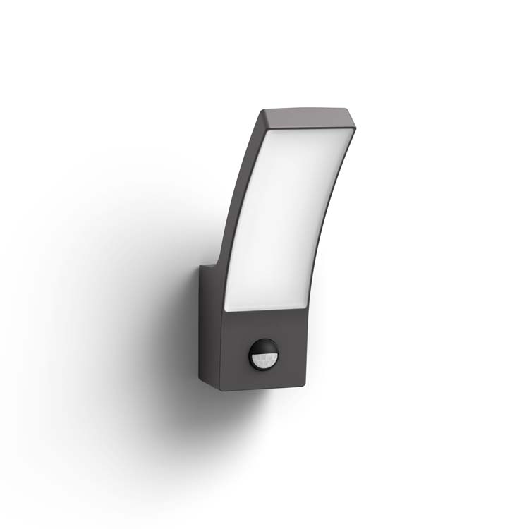 Applique extérieure anthracite 2700K/12W Sensor