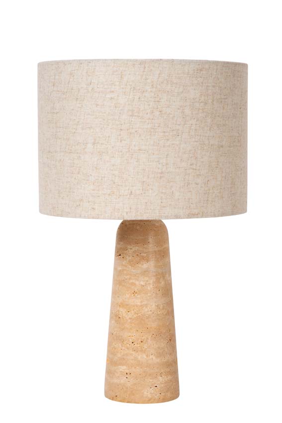 Lucide NIMUE - Tafellamp - Ø 30 cm - 1xE27 - Taupe