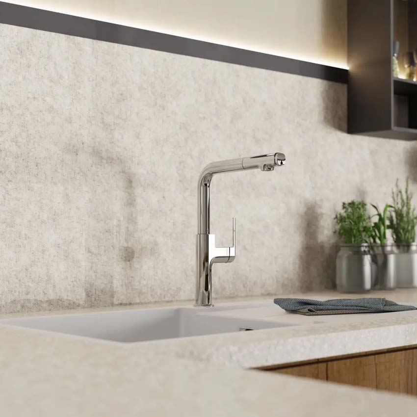 Robinet de cuisine Wasserwerk WK 11 chrome avec bec extractible