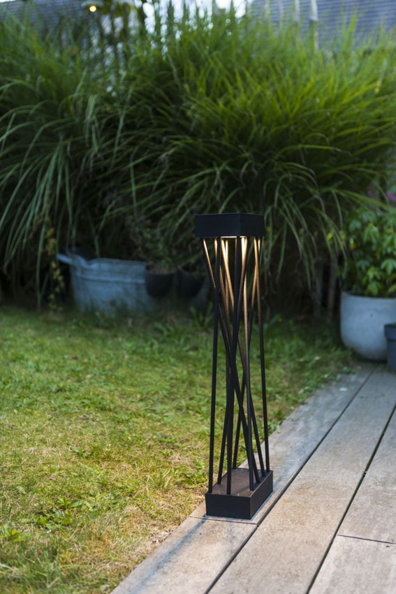 Lanterne - noir - H60cm - LED - 1x10,5W - 3000K - IP54