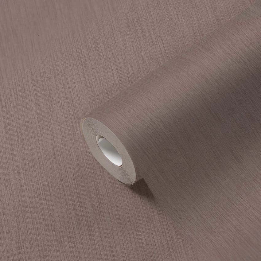 Vinyl op vliesbehang uni choco bruin 0,53x10,05m