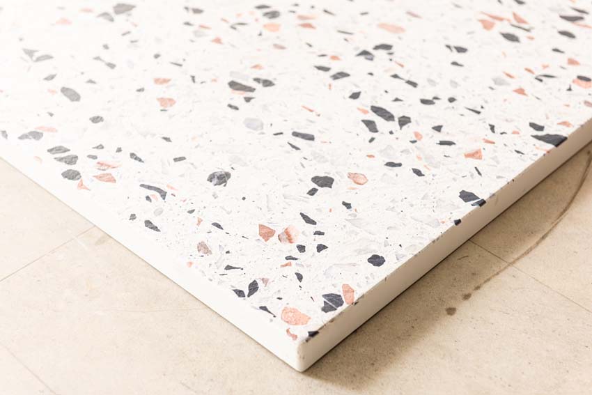 Receveur de douche Moby SMC aspect terrazzo 120x90cm