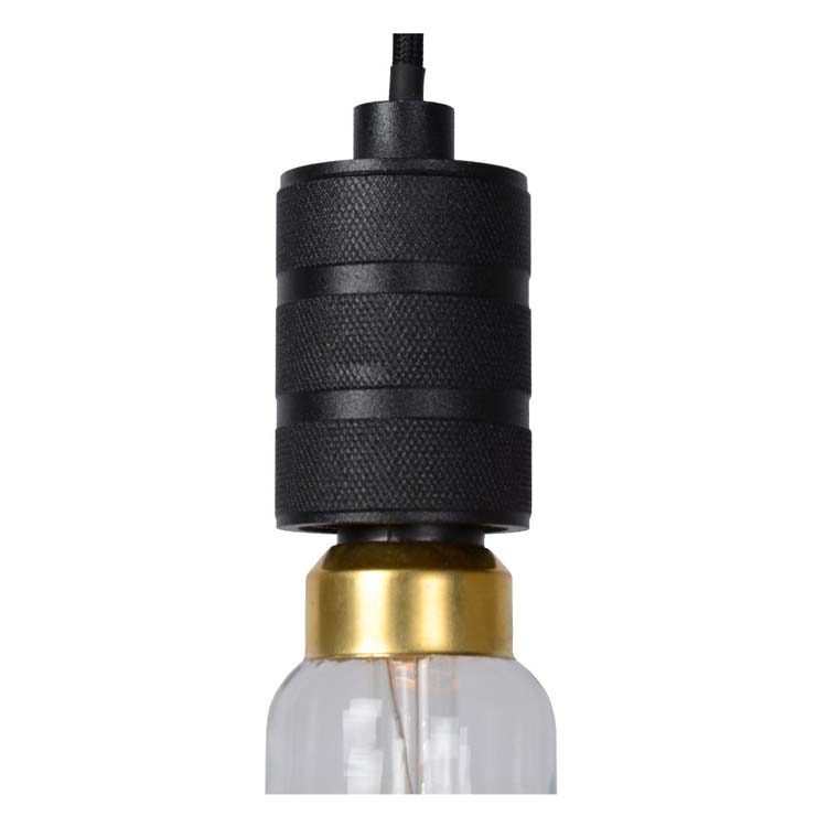 Lucide JOVA - Hanglamp - Ø 10 cm - 1xE27 - Zwart