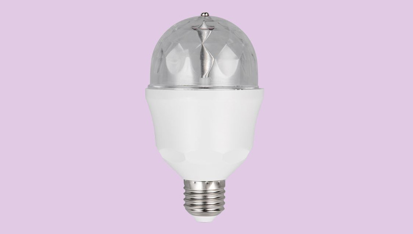 LED lamp - E27 - wit - Ø6x10,5cm - dimbaar - 3W - RGB
