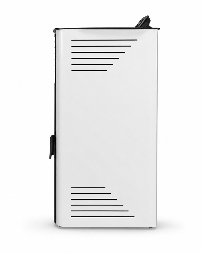 Pelletkachel Digi - 12kW - 244m³ - wit - 58,5x53,4x105cm