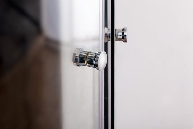 Douchecabine Adam hoek zwart schuifdeuren 100x100x215cm