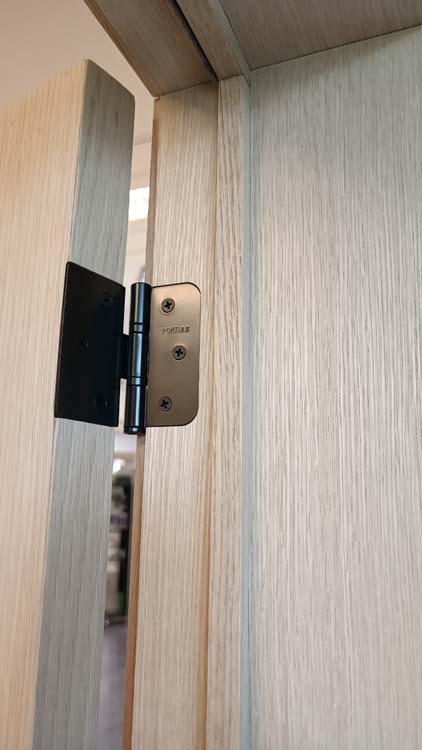 Complete binnendeur Belves fineer eik 201,5x78cm honingraat omkeerbaar + deurkast 16,5cm