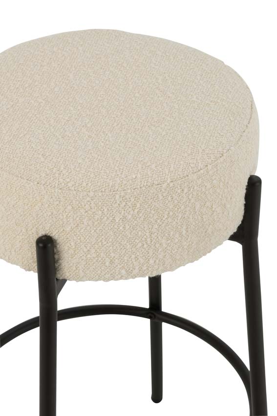 Tabouret de bar Boucle blanc