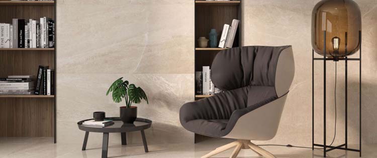 Carrelage de sol et mural Avalon imitation marbre mat ivoire 60x60cm