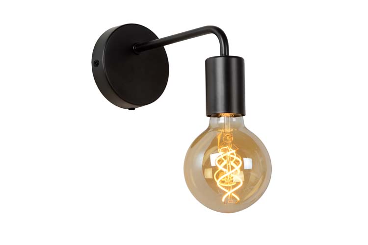 SCOTT - Wandlamp - 1xE27 - Zwart