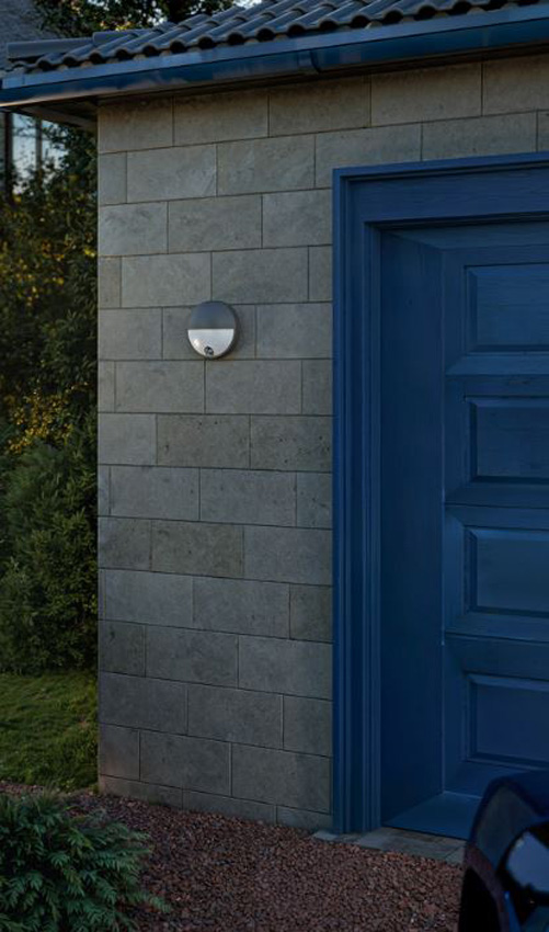 Applique murale extérieur - anthracite - 22x9x8cm - LED - 1x4,3W - 2700K - IP44 - détecteur de mouvement
