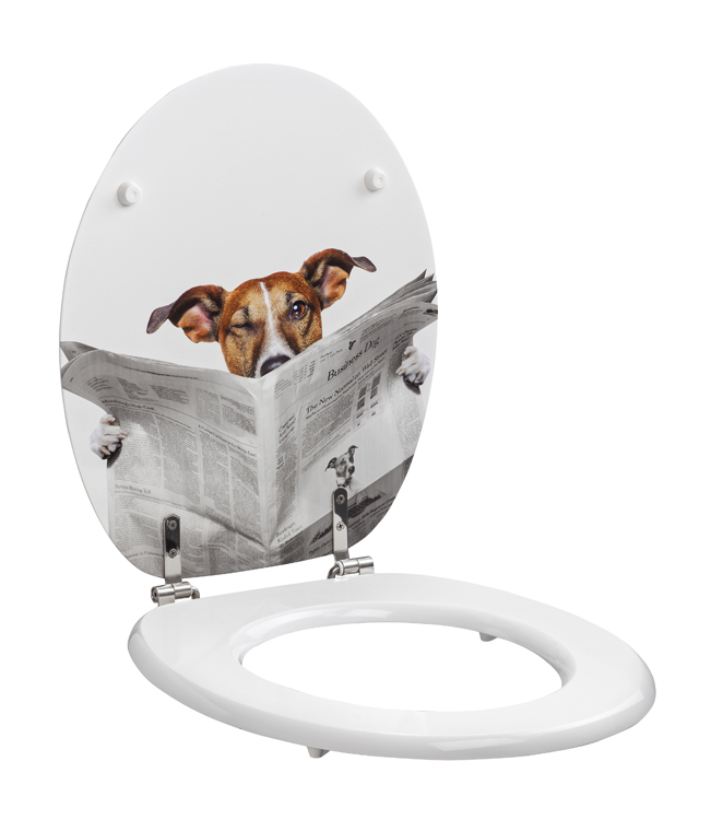Wc-bril Business Dog wit