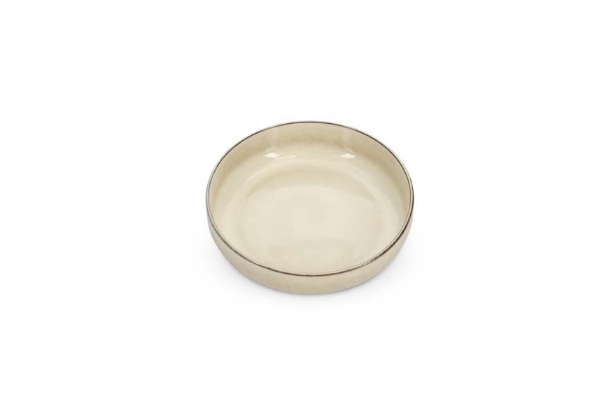 Diep bord Salt & Pepper Meridian aardewerk beige Ø22x6cm