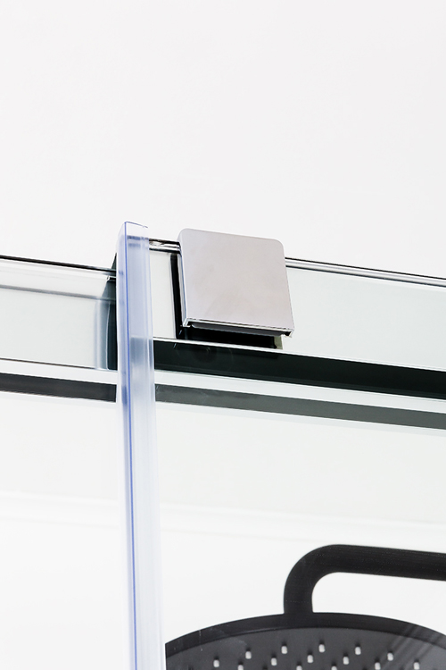 Porte de douche coulissante avec partie fixe Udo chrome 136-139x200cm