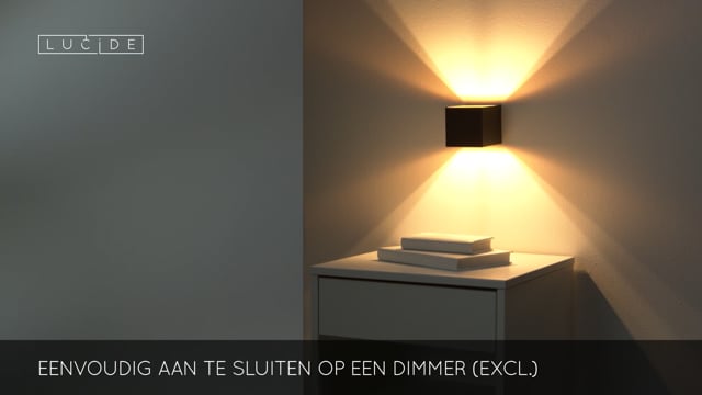 Lucide DEVI - Wandlamp - G9 - Zwart