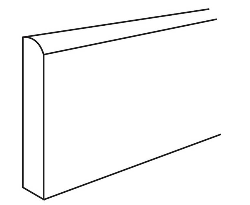 Plint MDF eik honingbruin 240x5,8x1,9cm