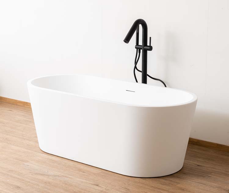 Vrijstaand bad Hot mat wit 170x80cm