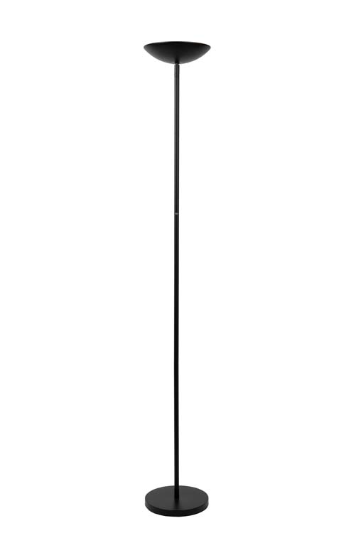 Lucide ZENITH - Vloerlamp - LED Dimb. - 1x20W 3000K - Zwart