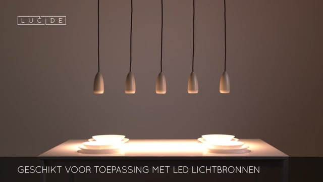 Suspension - taupe - 100cm - 5xGU10 - 40W