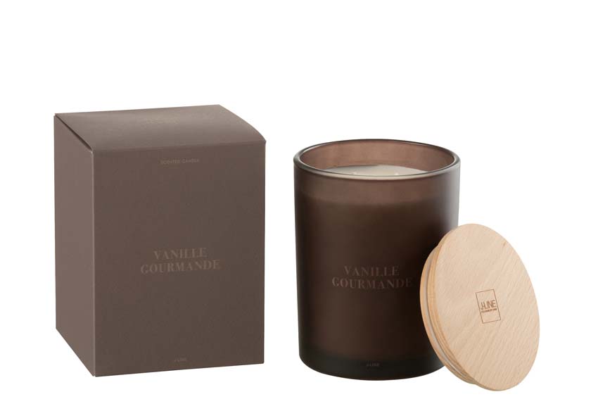 Bougie parfumée Accords Essentiels Vanille Gourmande 11x11x14cm 52H