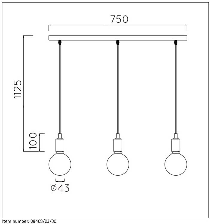 Lucide FIX MULTIPLE - Suspension - E27 - Noir